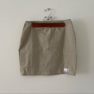 🔵Elastic Waist Checkered Skirt